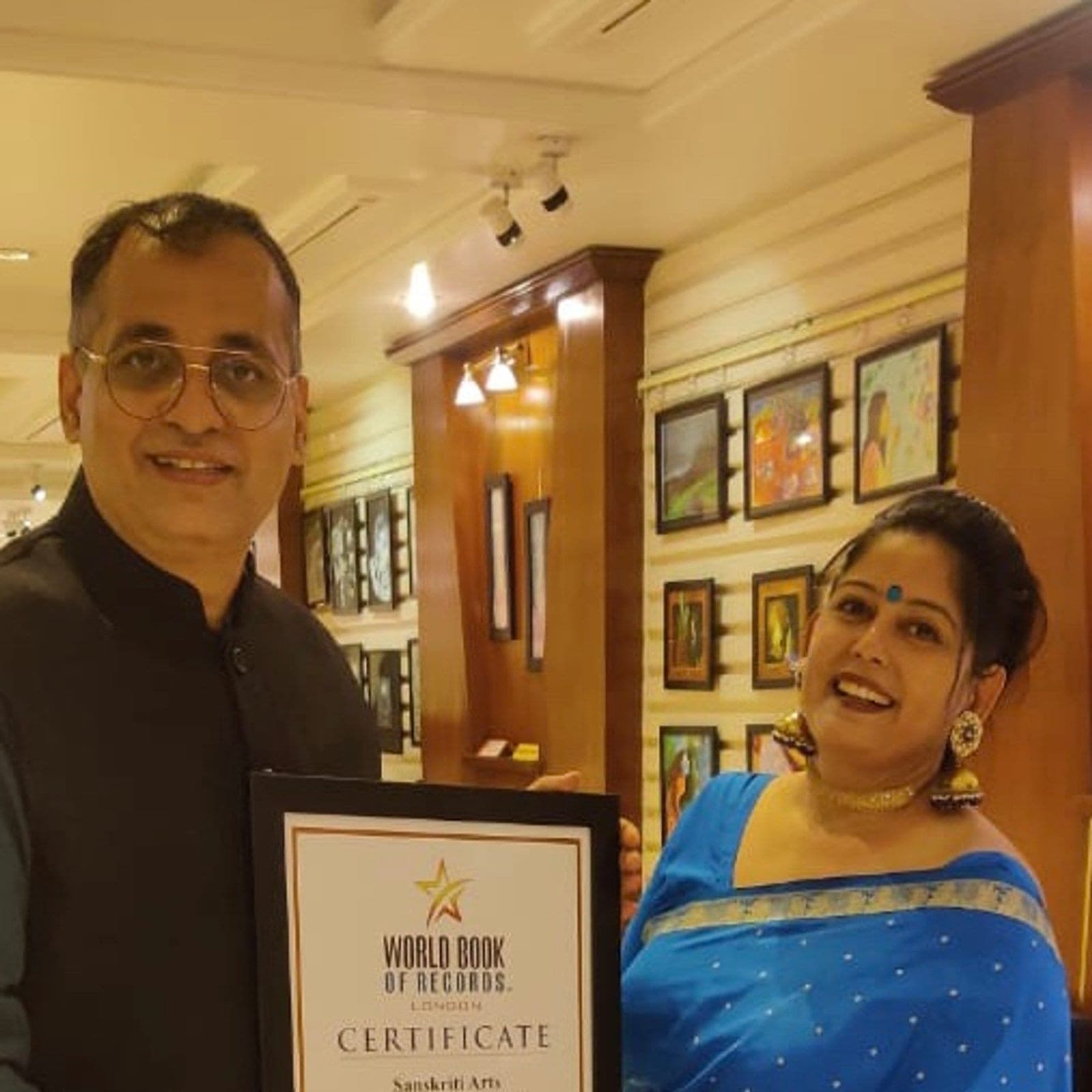 Founder Tejaswani Prabhakar at the gallery